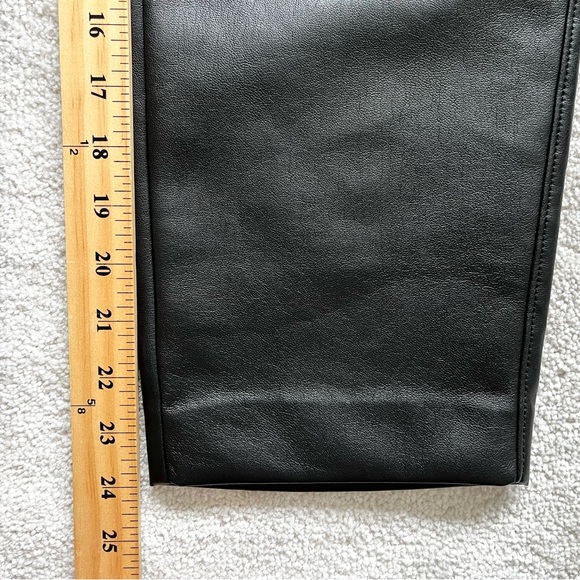 BABATON ARITZIA BLACK VEGAN LEATHER PANTS SIZE 4 CHIC MINIMALIST CONTEMPORARY - Picture 8 of 9